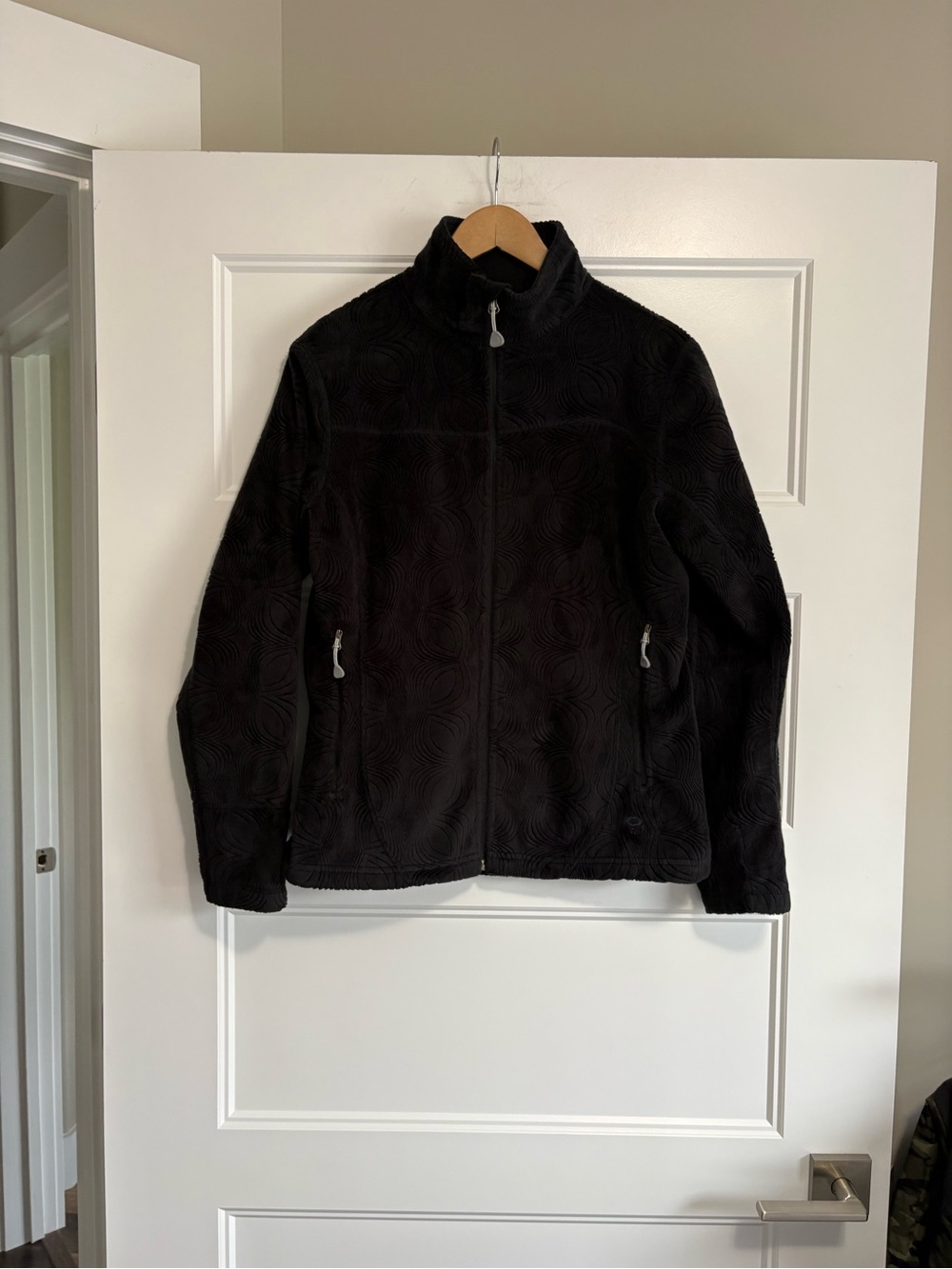 Mountain Hardwear swirl pattern full-zip plush fleece jacket sz Medium